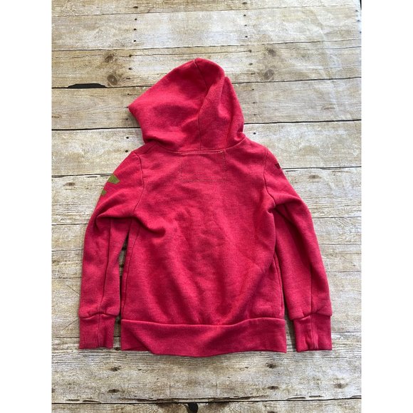 Aviator Nation Kids Zip Hoodie in Neon Red - Picture 3 of 5